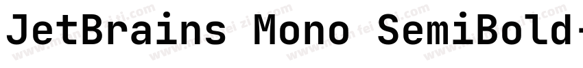 JetBrains Mono SemiBold字体转换